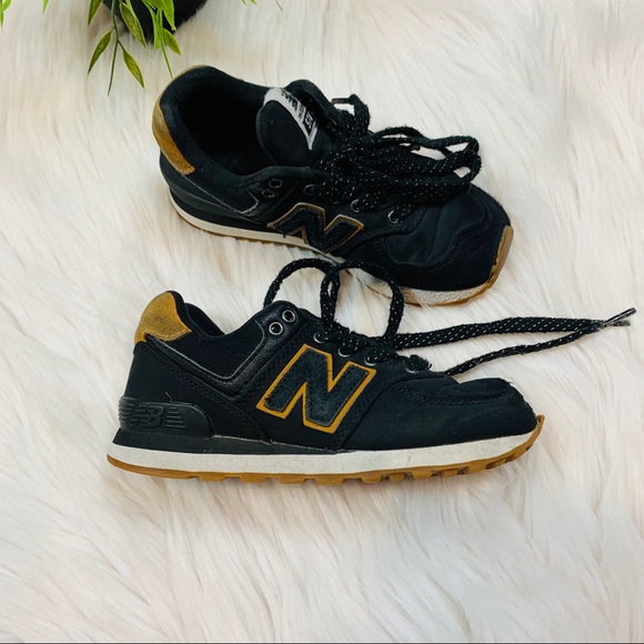 new balance 574 black and tan